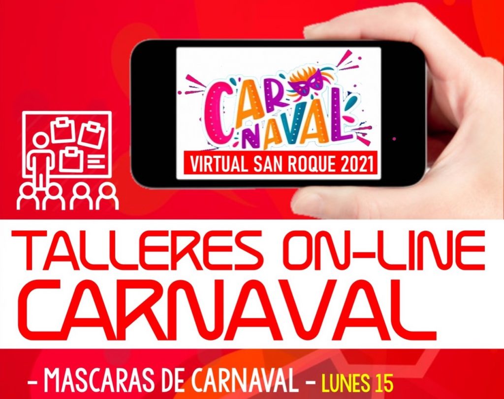 inflación Abundante He aprendido Mañana lunes, primer taller del Carnaval Virtual sobre «Máscaras de  Carnaval» | Multimedia San Roque