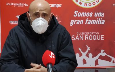 Pablo Sánchez, entrenador del CD San Roque, detiene el entusiasmo y advierte que “todavía no hemos logrado nada”