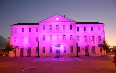 La fachada del Ayuntamiento se ilumina de morado con motivo del Día Mundial del Lupus