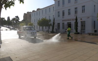 Limpieza Viaria realiza un nuevo repaso a las zonas más frecuentadas del municipio