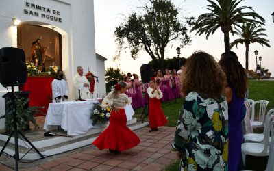 Celebrada la misa de bienvenida al Patrón San Roque tras su restauración
