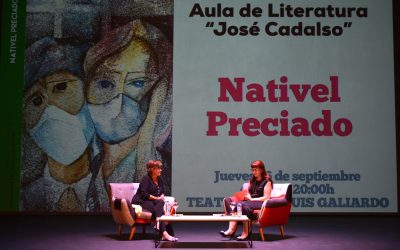 Nativel Preciado, protagonista ayer jueves del Aula de Literatura de septiembre