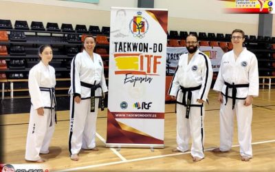 Cuatro miembros del CD Do-San, en el Congreso Nacional de Taekwon-Do ITF de Alicante