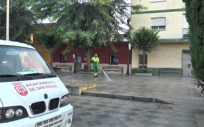 Prosiguen las tareas de limpieza y desinfección en todos los núcleos del municipio