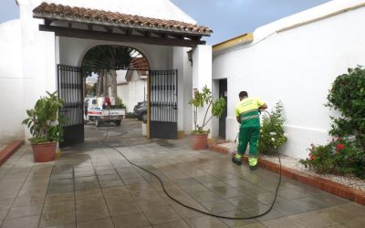 Limpieza y desinfección en varios puntos del municipio, como San Enrique y San Roque ciudad