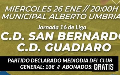 El CD Guadiaro defiende la quinta plaza en el derbi ante el CD San Bernardo