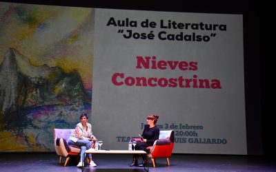 Lleno en el Teatro por el Aula de Literatura protagonizado por Nieves Concostrina