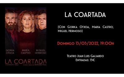 Este domingo comienza con, “La coartada”, el III Festival de Teatro “Juan Luis Galiardo”