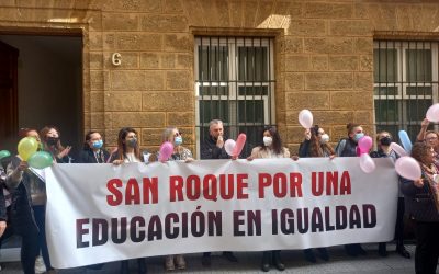 Protesta en Cádiz para reclamar una mejor atención para el alumnado con necesidades de apoyo educativo