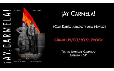 Este sábado, representación de “¡Ay, Carmela!” en el Galiardo, con Dario Jurado y Ana Muñoz