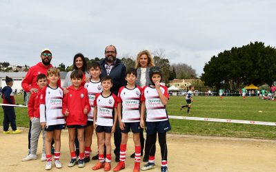 Más de 300 niños se divierten en San Roque en la V concentración de rugby gradual de Andalucía