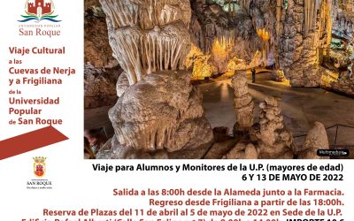 La UP organiza para los días 6 y 13 de mayo sendos viajes culturales a Cuevas de Nerja y Frigiliana