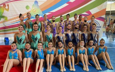 La gimnasia rítmica sanroqueña, imparable en la primera fase de Andalucía occidental