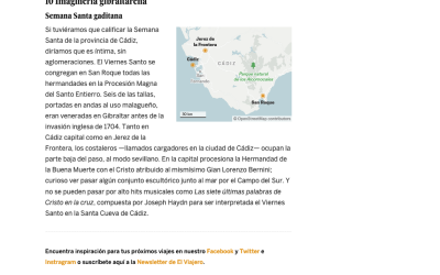 San Roque, en un reportaje turístico sobre Semana Santa en El País