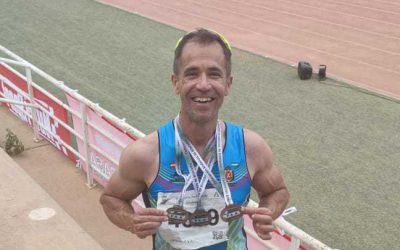El atleta Iván Gavilán obtiene tres medallas en el Campeonato de Andalucía Master