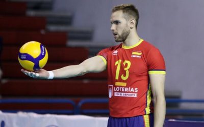 Andrés Villena, listo para disputar con la Selección de voleibol los Juegos del Mediterráneo
