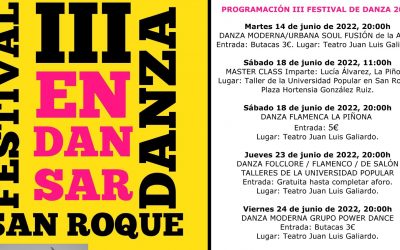 Mañana, jueves, actuación de los talleres de baile de la Universidad Popular dentro del Festival Endansar