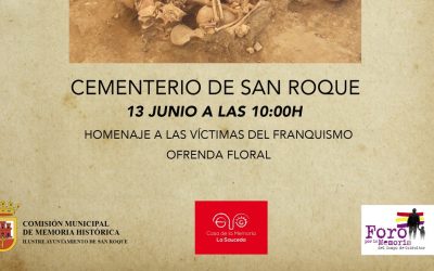 El lunes, homenaje a las víctimas del franquismo en el Cementerio de San Roque