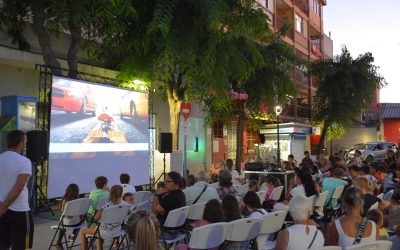 La proyección de Cine de Verano anoche en Puente Mayorga, un éxito de público