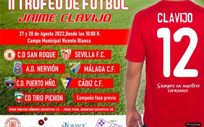 El II Trofeo de Fútbol “Jaime Clavijo” se celebrará a finales de agosto