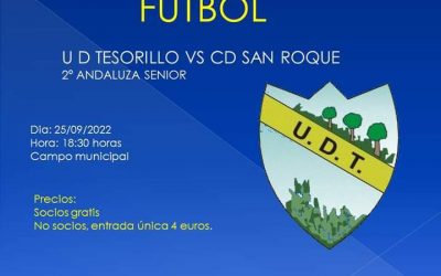 El CD San Roque disputará ante la UD Tesorillo su segundo derbi comarcal consecutivo del curso