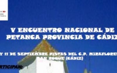 El 5º Open Nacional de Petanca Provincia de Cádiz se disputa este fin de semana en Miraflores