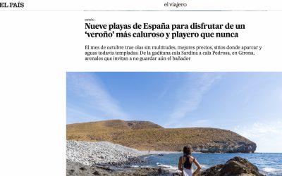 Cala Sardina, en un reportaje de El País sobre playas para disfrutar en otoño