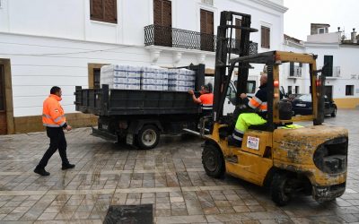 Cáritas Santa María Coronada recibe ocho toneladas de alimentos para su posterior distribución