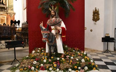 La Borriquita saldrá el Domingo de Ramos de 2023, tras su bendición hoy en la Parroquia