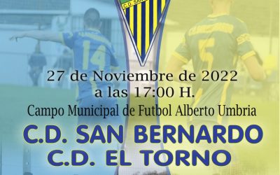 El CD San Bernardo recibirá mañana al CD El Torno