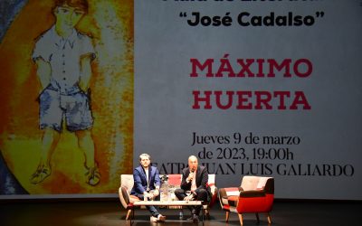 Un cercano y divertido Máximo Huerta, en el Aula de Literatura “José Cadalso”