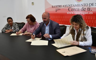 Firmados cinco convenios con colectivos parroquiales de barriadas y San Roque Ciudad