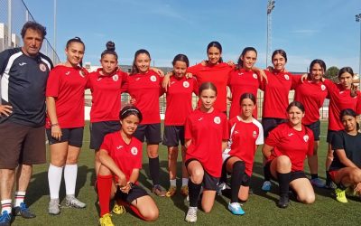 El fútbol base formativo femenino del CD San Roque es una realidad
