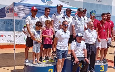 El equipo masculino de petanca de Miraflores se proclama subcampeón de Andalucía en tripletas