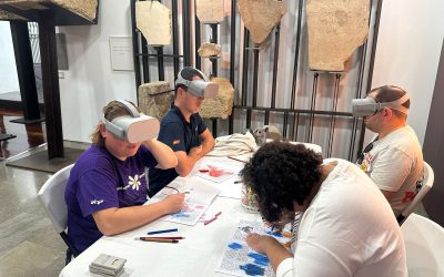 Usuarios del Centro de Día “La Caracola” de Los Barrios visitan el Museo Carteia