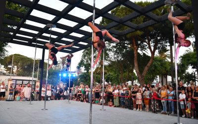 Gran exhibición de Pole Dance, un año más, en la Alameda