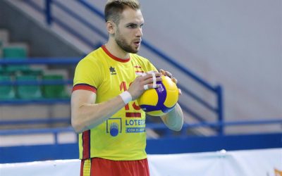 Andrés Villena juega en Bulgaria con la selección española el Europeo de voleibol