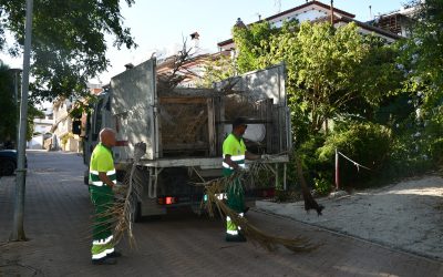 Limpieza integral en El Ejido, a días del comienzo de la Feria Real