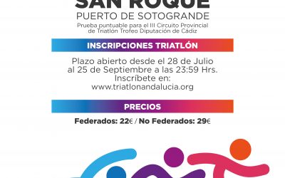 Continúa abierto el plazo de inscripción para el IX Triatlón San Roque