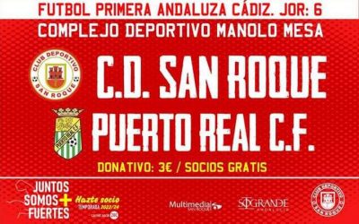 CD San Roque recibe al Puerto Real CF en un partido clave por la zona media de la tabla