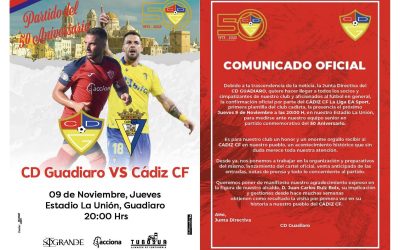 El CD Guadiaro celebrará el jueves su 50 Aniversario con un partido contra el Cádiz CF