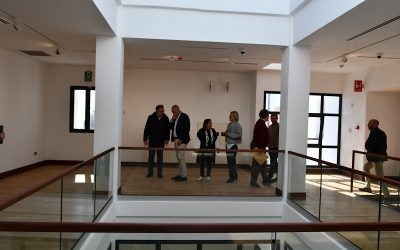 Visita a la obra del antiguo ayuntamiento, que albergará piezas de Vázquez de Sola y Carlos Pacheco