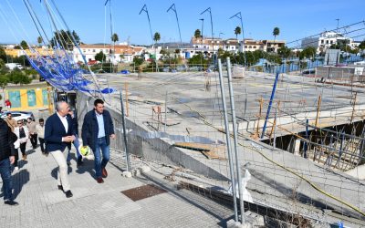 Visita a las obras de la Residencia de Mayores del casco, que marchan a buen ritmo