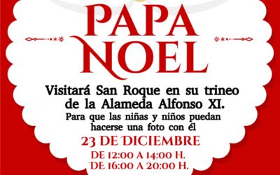 Papá Noel visitará San Roque el día 23 para hacerse fotos con los niños
