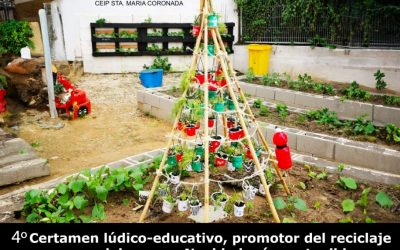 Medio Ambiente propone de nuevo a los colegios que realicen árboles de Navidad con material reciclado