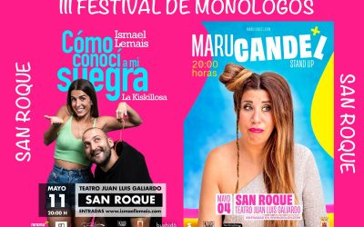 Dos espectáculos en mayo para el III Festival de Monólogos “Primavera del Humor”