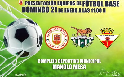 Presentación de los equipos de fútbol base de San Roque este domingo
