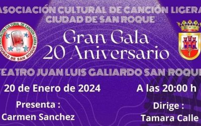 El sábado, Gran Gala por el 20 Aniversario de la Asociación de la Canción Ligera