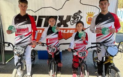 Los pilotos de BMX San Roque arrasan en la primera prueba de la Copa Andalucía 2024