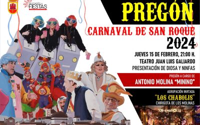 Mañana, jueves, Pregón del Carnaval a cargo de Antonio Molina, “el Minino”